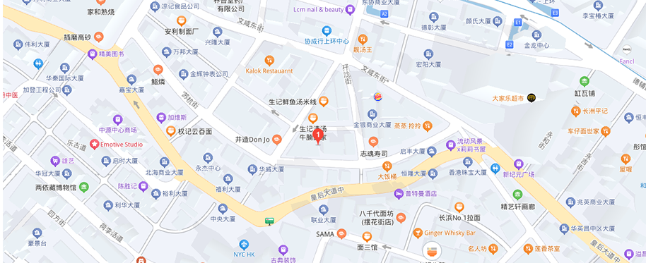 香港分部地图