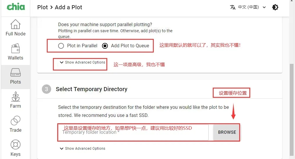 Chia(XCH)挖矿教程,P盘操作教程
